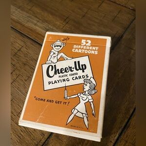 Vtg. 1950's Cheer Up Playing Cards